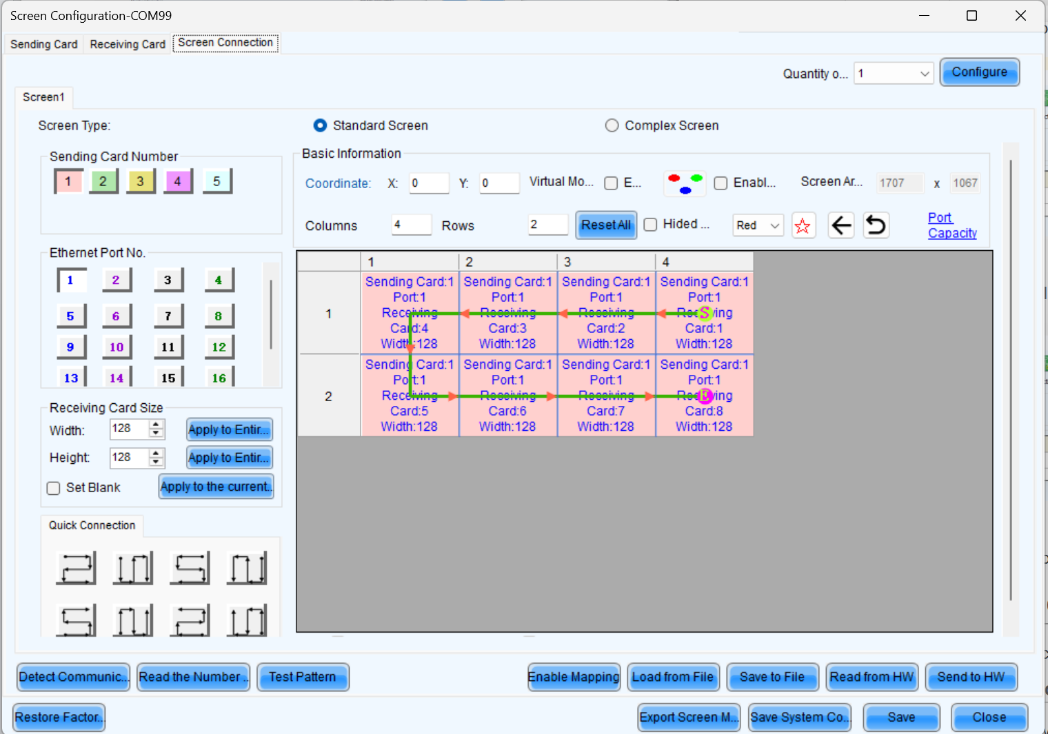 Screen Configuration