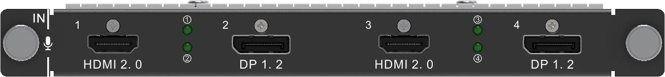 H_2xHDMI2.0+2xDP1.2 input card