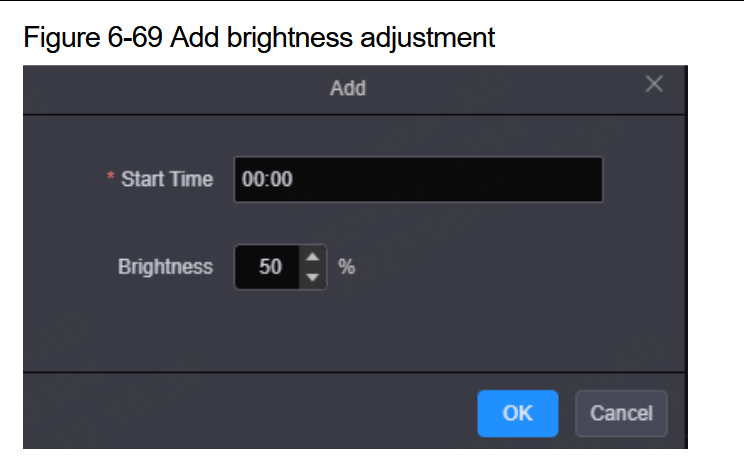 Brightness adjustment window