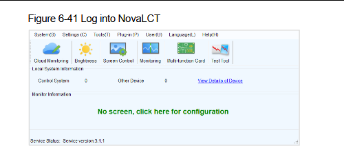 Log in to NovaLCT
