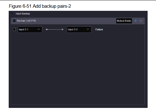 Select input sources