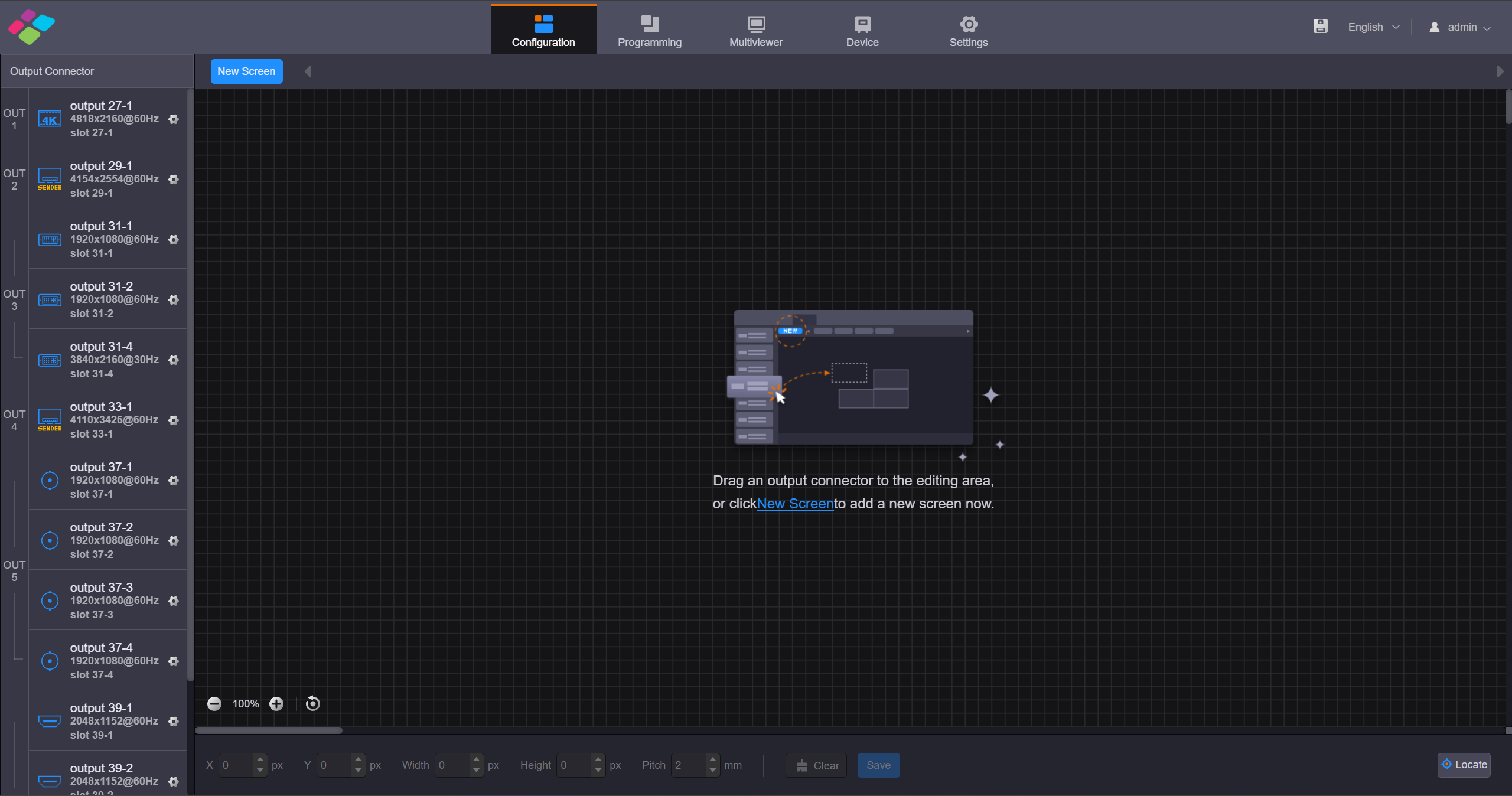 H web editing interface